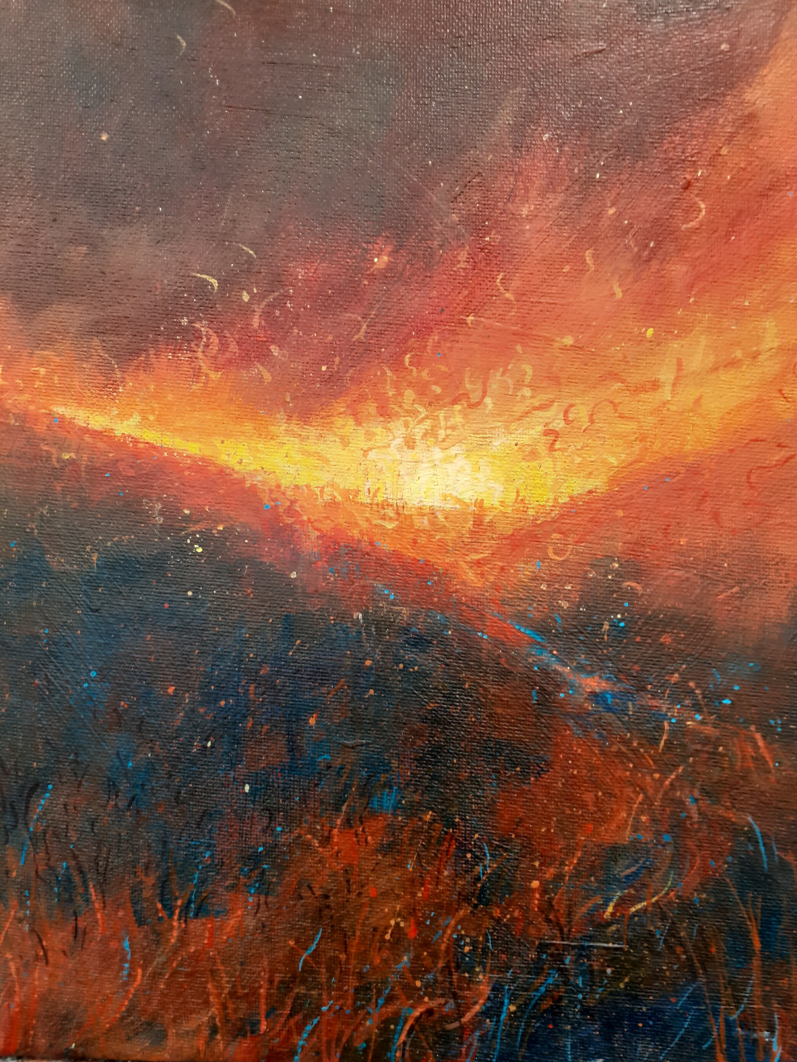 Sunrise over moorland